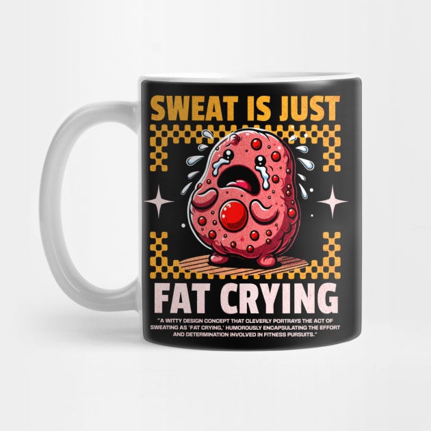 Funny Gym, Sweat  is Just Fat Crying by Create Magnus